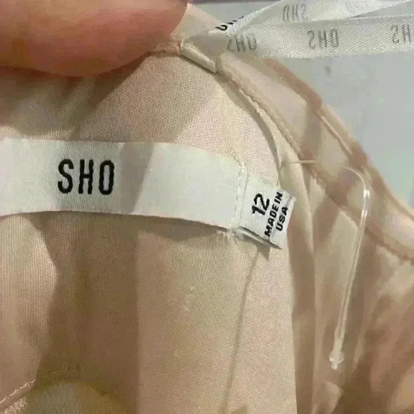 NWOT $268 SHO By Tadashi Sho Women's Pink Embroidered Fit & Flare Dress Size 12 - Picture 6 of 10